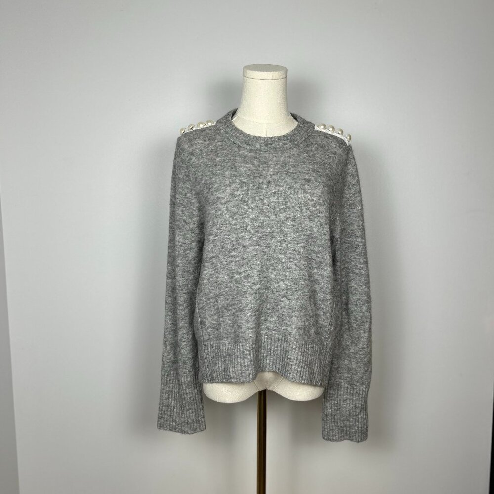 3.1 Phillip Lim Lofty Pearl Embellished Sweater Size US Small